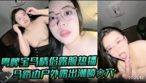 粤脾宝马情侣露脸热播马路边户外露出潮喷肏穴