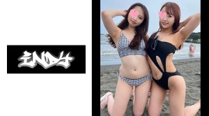 534IND-111 【個人撮影】江●島でナンパに成功した水着美女2人組とハメ撮り※ガチリアル中出し3P映像流出
